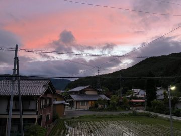夕焼け？朝焼け？